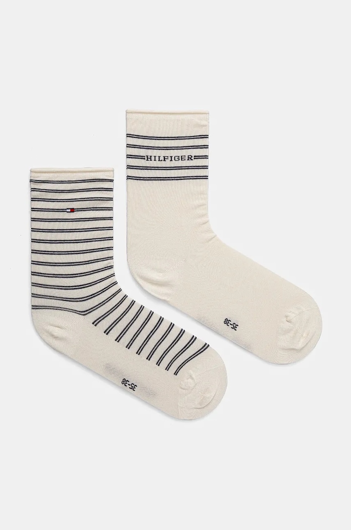 Κάλτσες Tommy Hilfiger 2-pack ψηλές κάλτσες λευκό 701229853