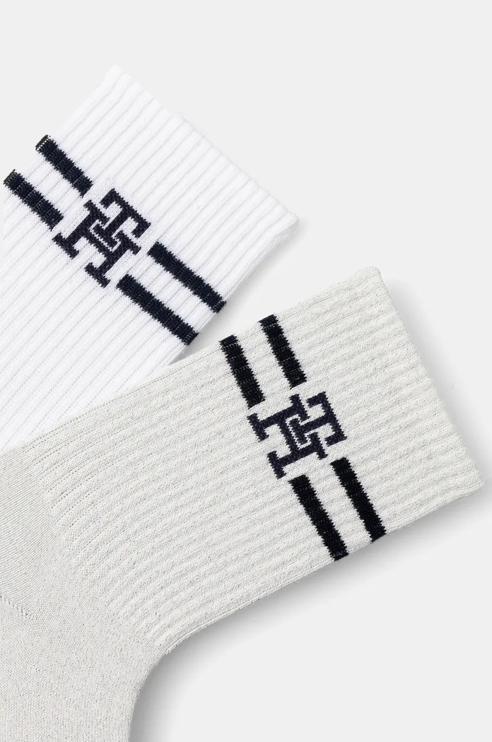 Tommy Hilfiger skarpetki 2-pack 701229864 srebrny AW24