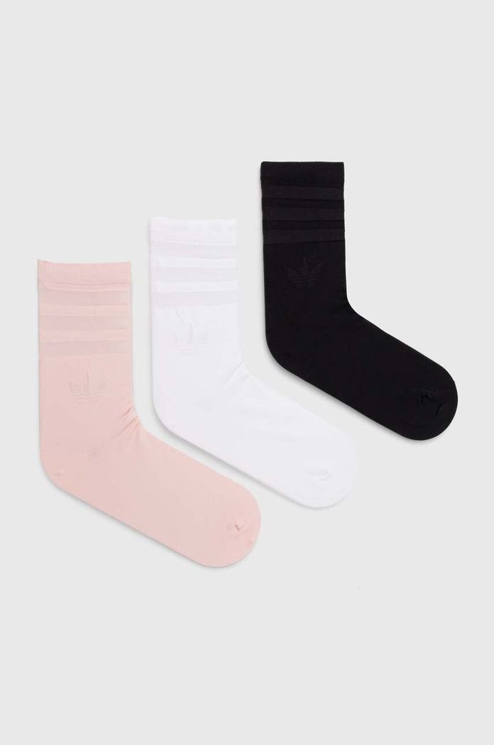 Ponožky adidas Originals 3-pack dlouhé ponožky černá IW8614