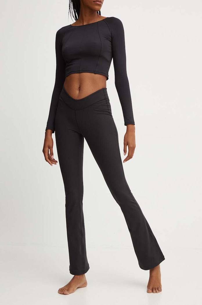 adidas Performance legginsy do jogi Yoga z elastanem czarny IV9265