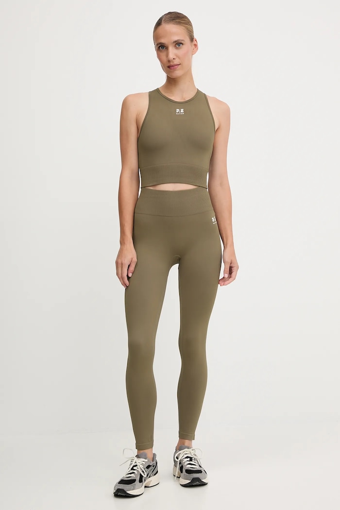 P.E Nation colanți sport pentru femei Restore 243G295 verde SS26