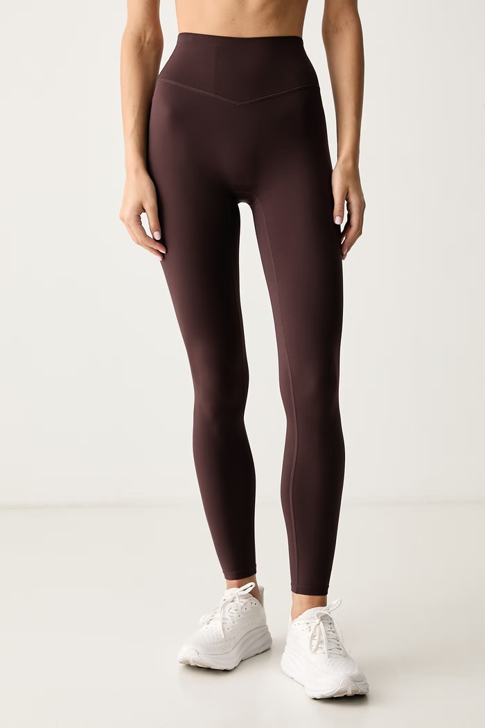 P.E Nation Legginsy sportowe damskie Signature brązowy 243G320