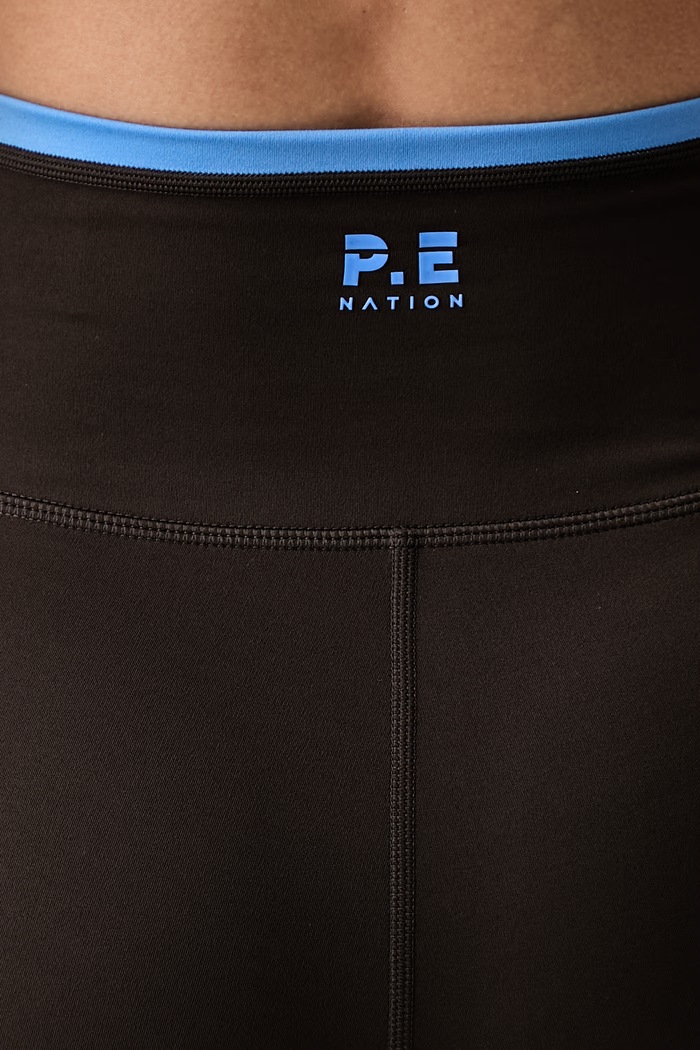 Odzież P.E Nation legginsy sportowe damskie Vita 243G343 brązowy