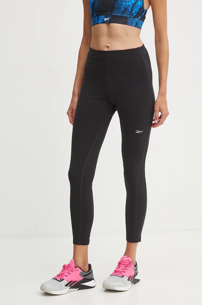 Reebok leggins de alergare Running Warming tricotaj negru 100205584