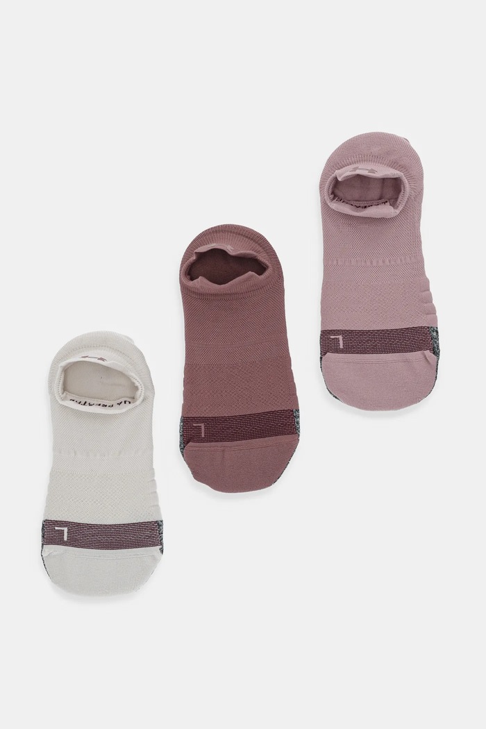 Ponožky Under Armour Breathe 3-pack krátké ponožky růžová 1387052