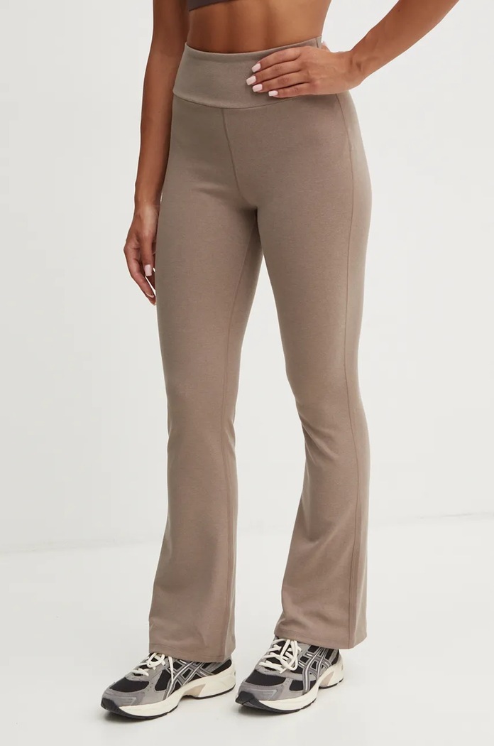 Calvin Klein Performance legginsy treningowe z elastanem beżowy 00GWF4L609