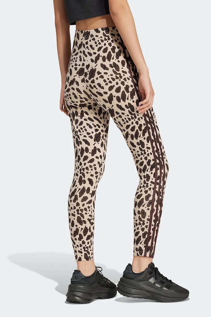 adidas legginsy Animal IX3722 beżowy AW24