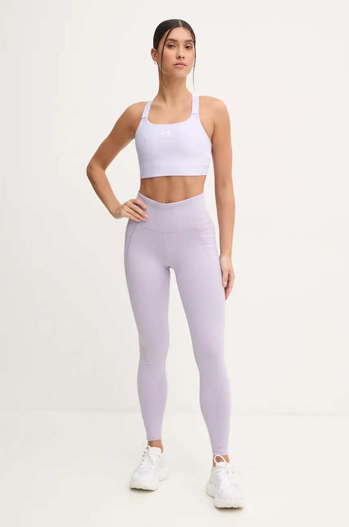 Tajice za trening Reebok LUX Collection 100205606 ljubičasta AW24