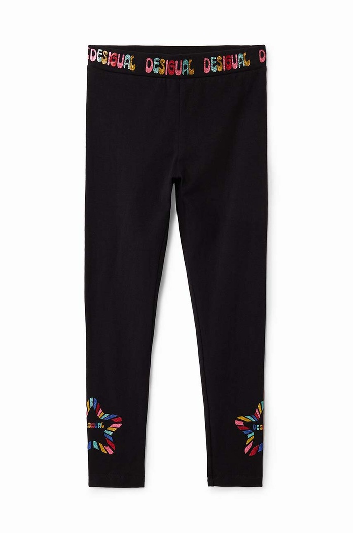 Desigual legginsy dziecięce DAISY 24WGKK03 czarny AW24
