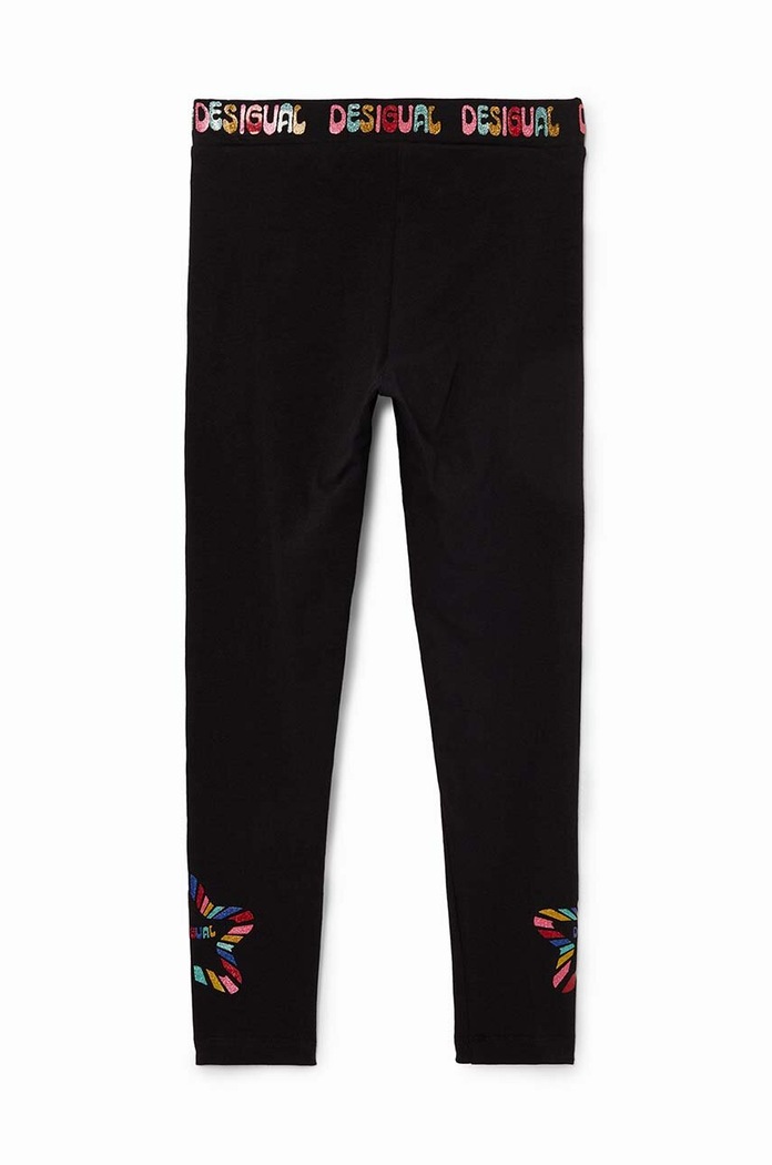 Dziewczynka Desigual legginsy dziecięce DAISY 24WGKK03 czarny
