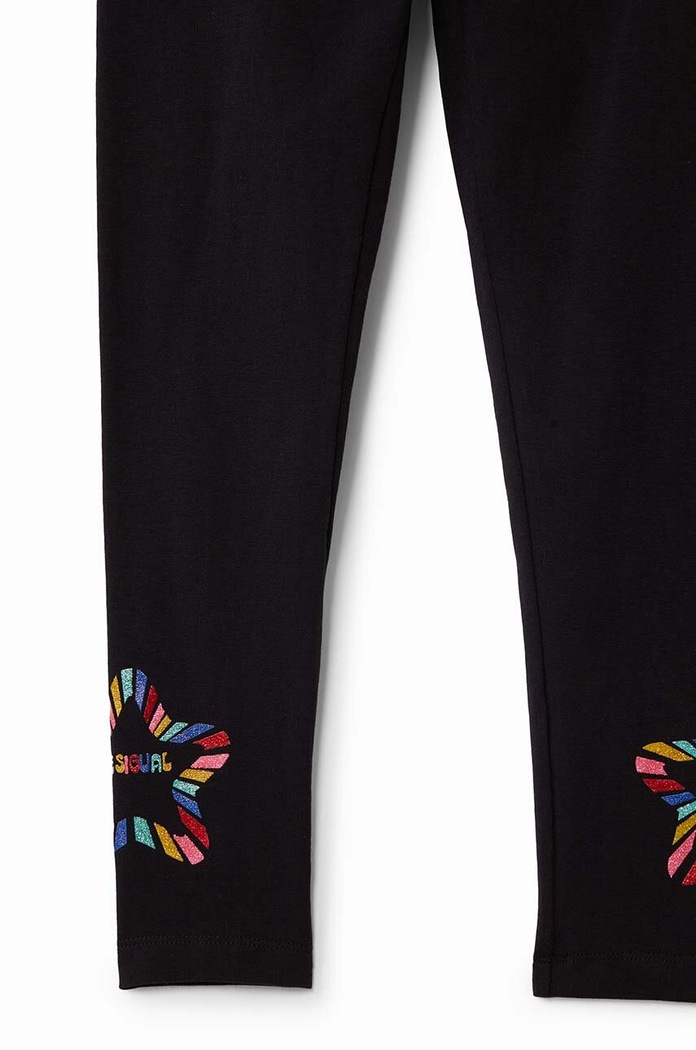 Desigual legginsy dziecięce DAISY 24WGKK03 czarny