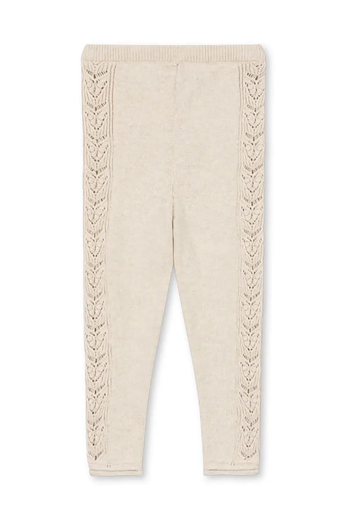 Dječje tajice Konges Sløjd CABBY KNIT PANTS KS101447 bež AW24