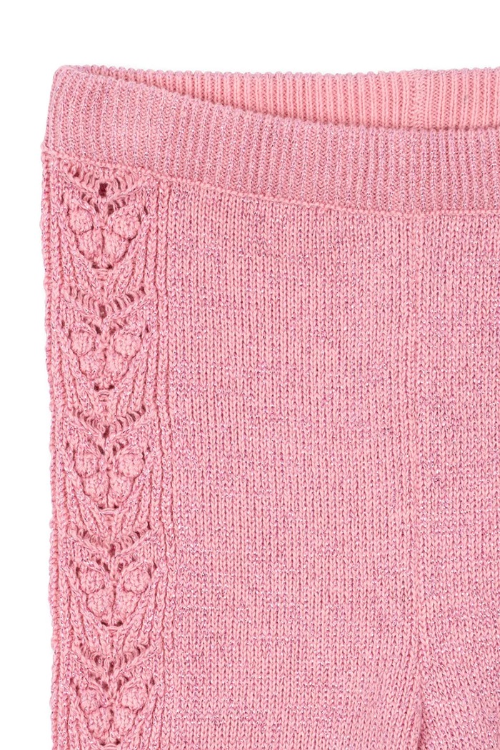 Djevojčice Dječje tajice Konges Sløjd CABBY KNIT PANTS KS101447 roza