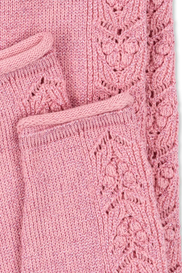 Dječje tajice Konges Sløjd CABBY KNIT PANTS roza KS101447