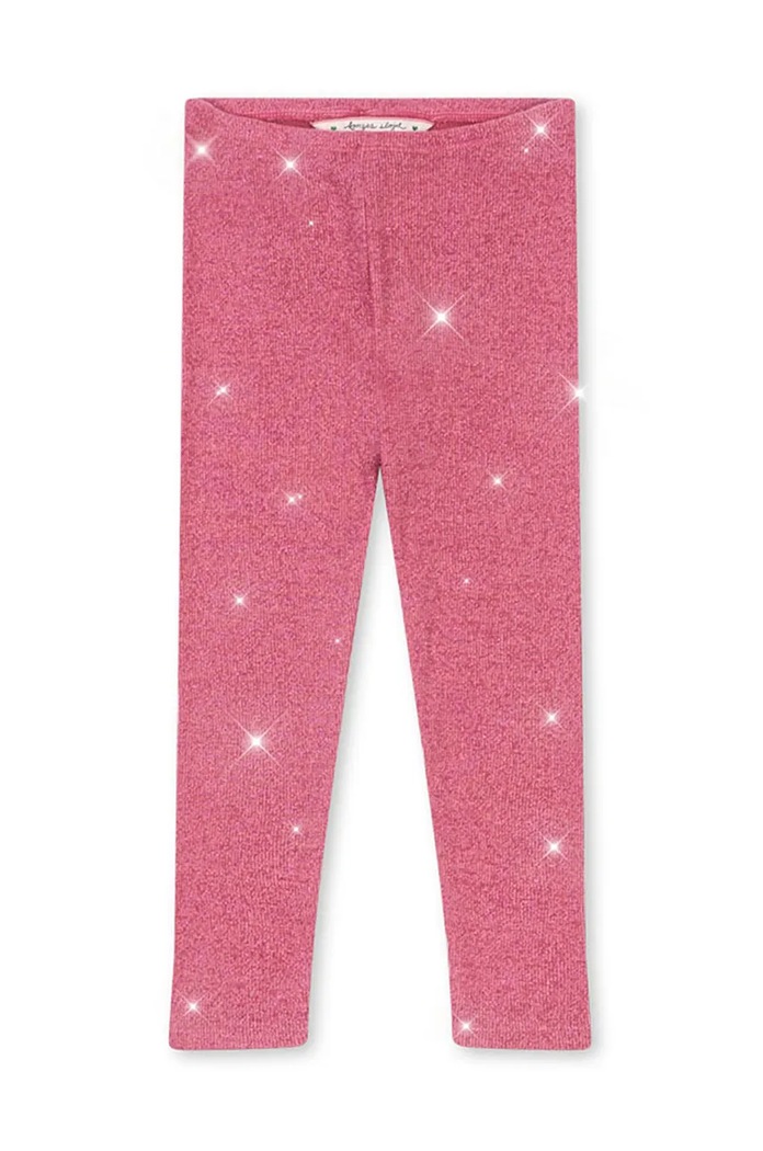 Dětské legíny Konges Sløjd ROLI PANTS pletenina růžová KS101655