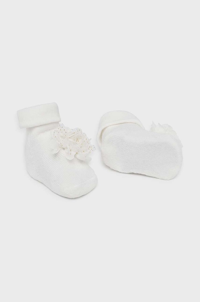 Κάλτσες μωρού Mayoral Newborn ψηλές κάλτσες μπεζ 9763.2L.Newborn.9BYH