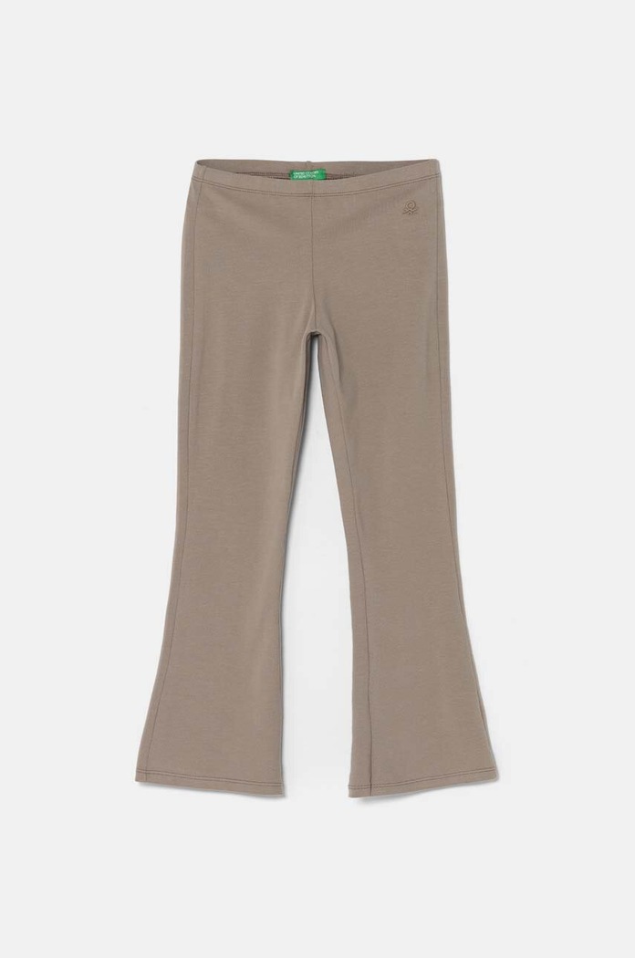 United Colors of Benetton legginsy dziecięce z elastanem brązowy 3DKECF037.G.Seaso.9BYH
