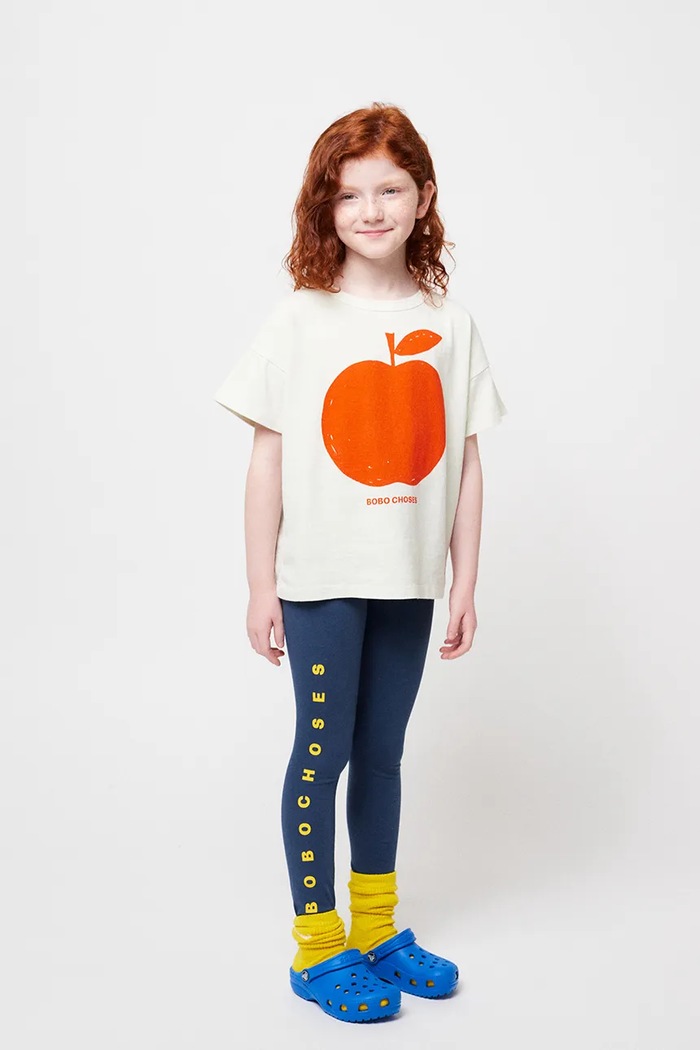 Dětské legíny Bobo Choses pletenina modrá 324EC027