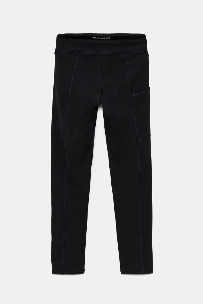 Abercrombie & Fitch gyerek legging KI247.4055 fekete AW24