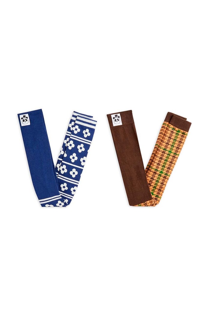 Dětské legíny Mini Rodini Flowers 2-pack pletenina vícebarevná 2476011600