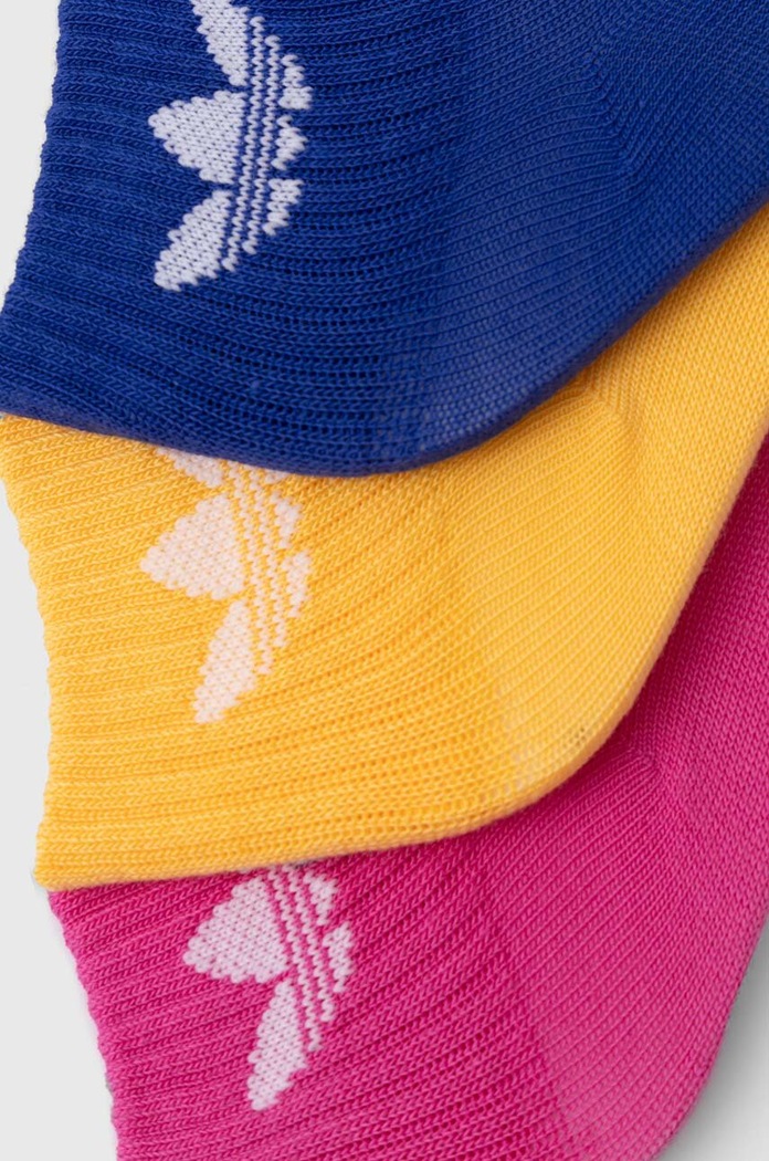 adidas Originals skarpetki dziecięce KIDS ANKLE SOCK 3-pack IY6696 żółty AW24