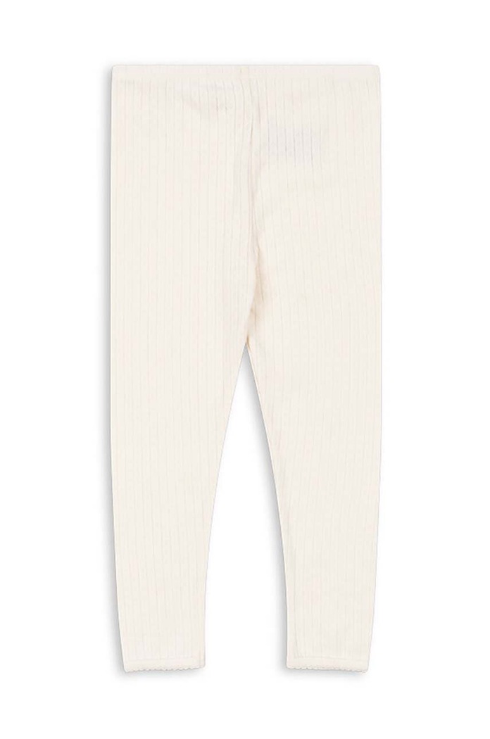Dětské bavlněné legíny Konges Sløjd MINNIE PANTS GOTS KS101612 bílá AW24