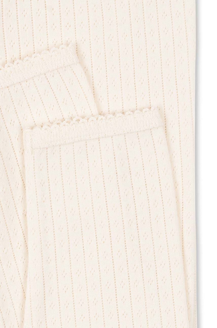 Dětské bavlněné legíny Konges Sløjd MINNIE PANTS GOTS bílá KS101612
