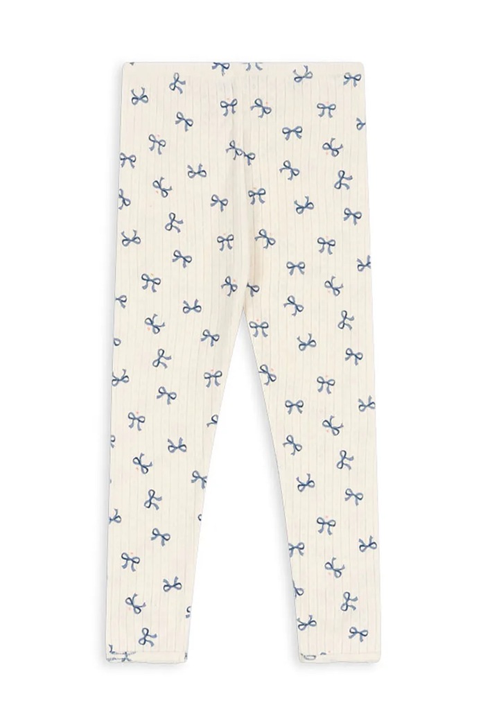 Dětské bavlněné legíny Konges Sløjd MINNIE PANTS GOTS KS102058 bílá AW24
