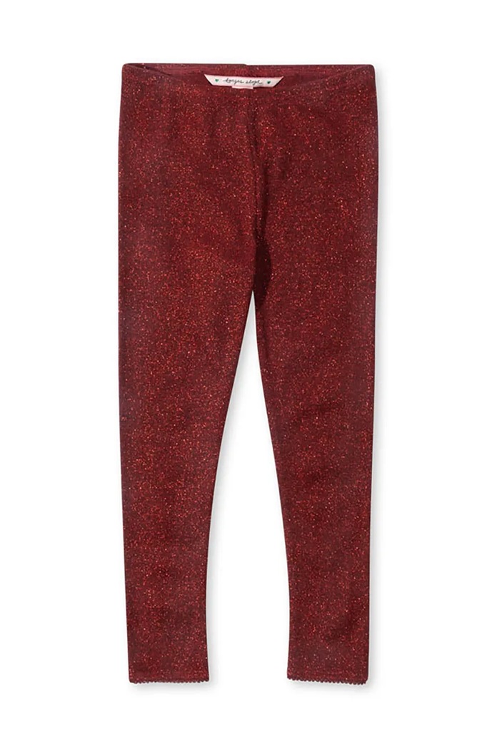 Dětské legíny Konges Sløjd ROLI PANTS pletenina červená KS102091