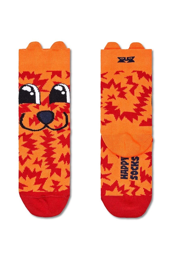 Happy Socks sosete copii Kids Fox Sock P001436 portocaliu AW24