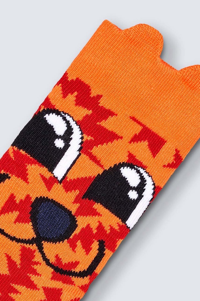 Băieți Happy Socks sosete copii Kids Fox Sock P001436 portocaliu