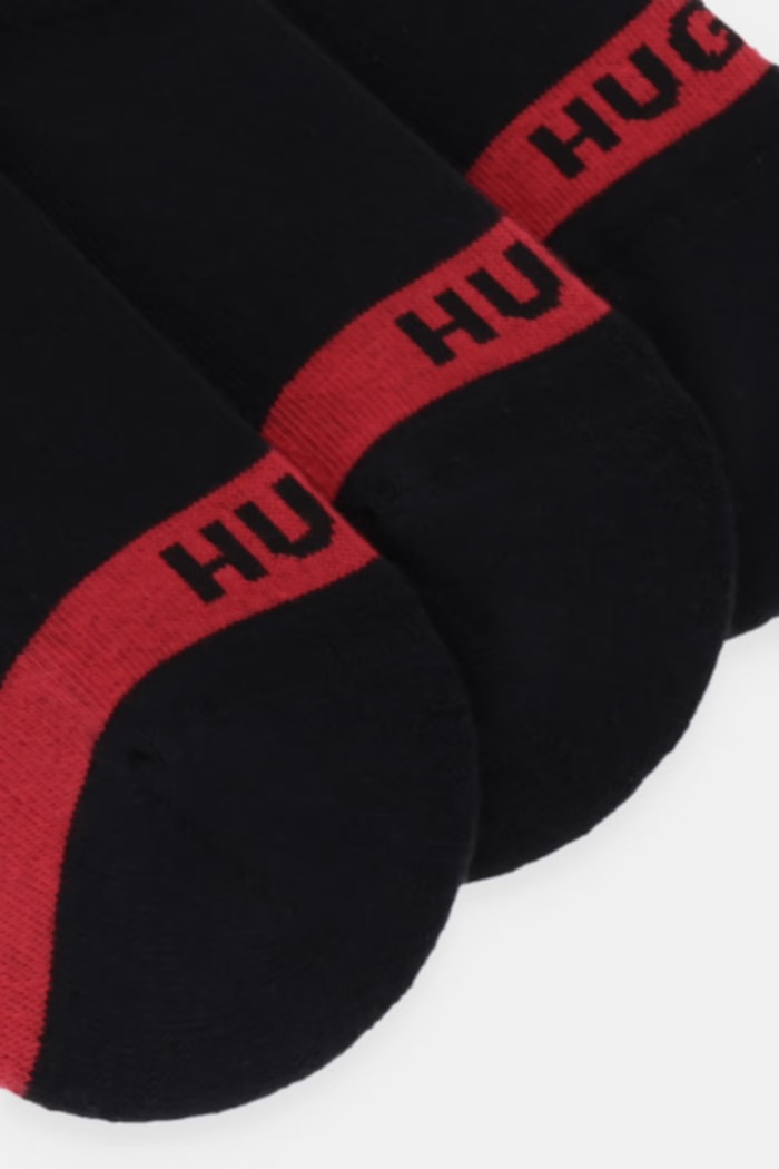 Κάλτσες HUGO 3-pack Bashinah 50514916 μαύρο SS26