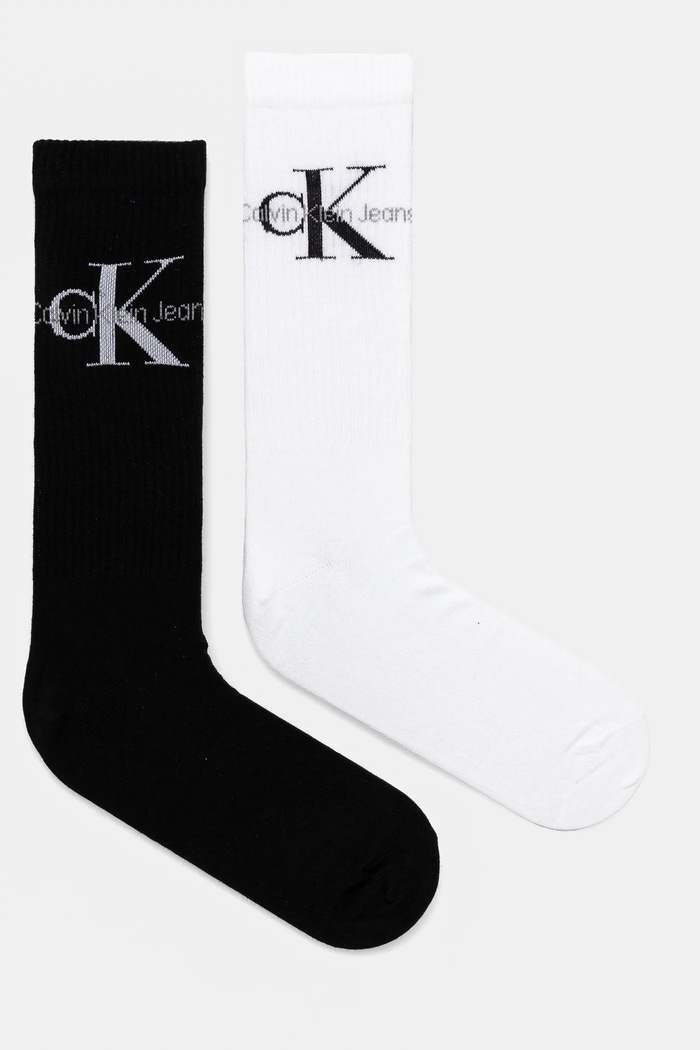Ponožky Calvin Klein Jeans 4-pak dlhé ponožky čierna 701229453
