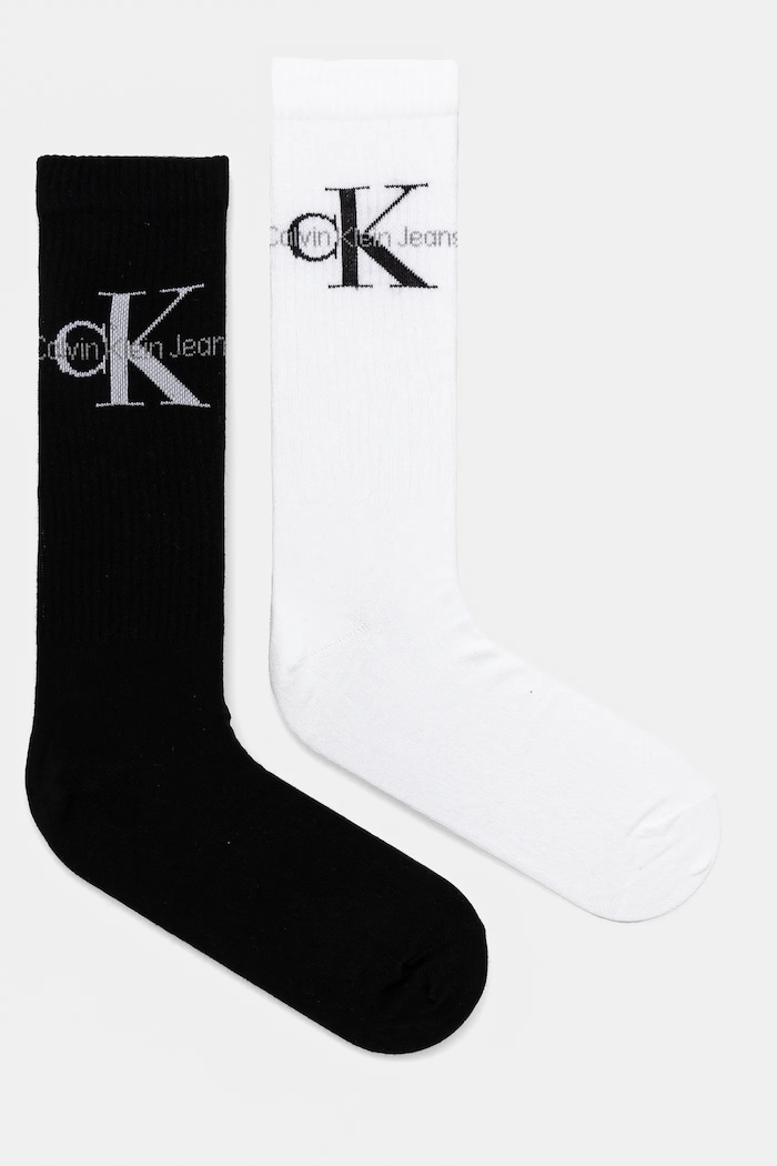 Ponožky Calvin Klein Jeans 4-pak dlhé ponožky čierna 701229453