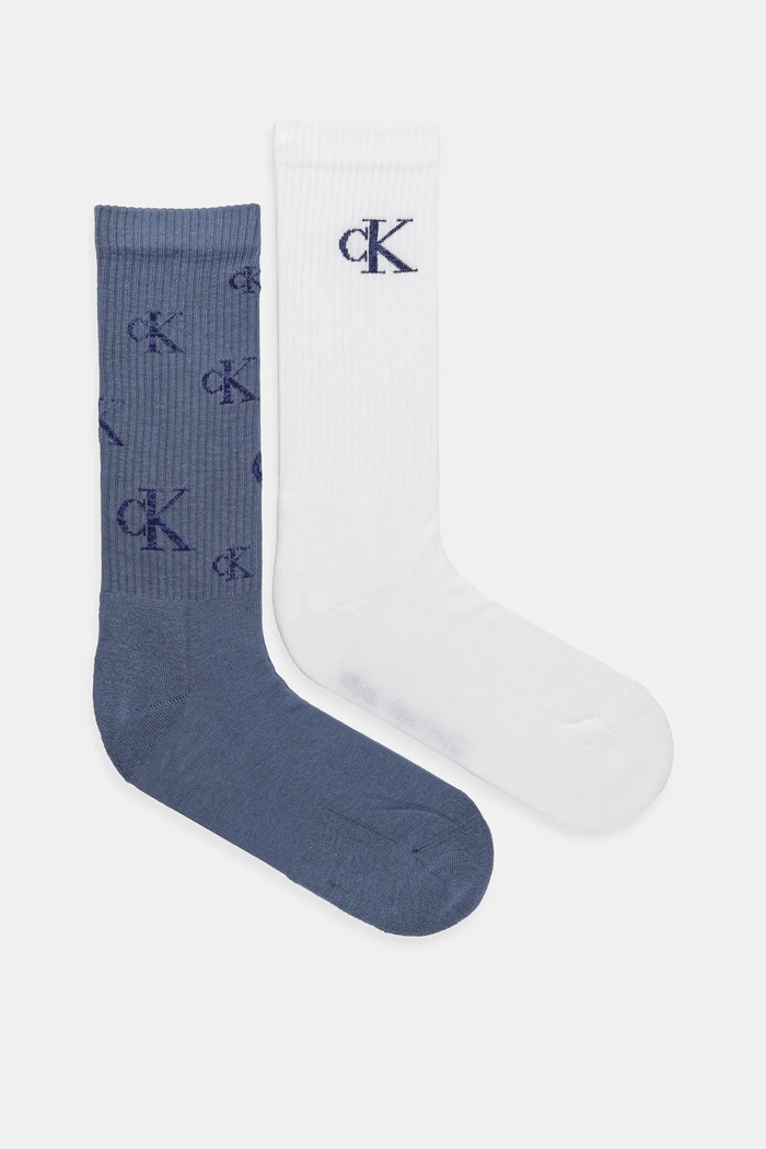 Calvin Klein Jeans skarpetki skarpetki długie niebieski 701229456