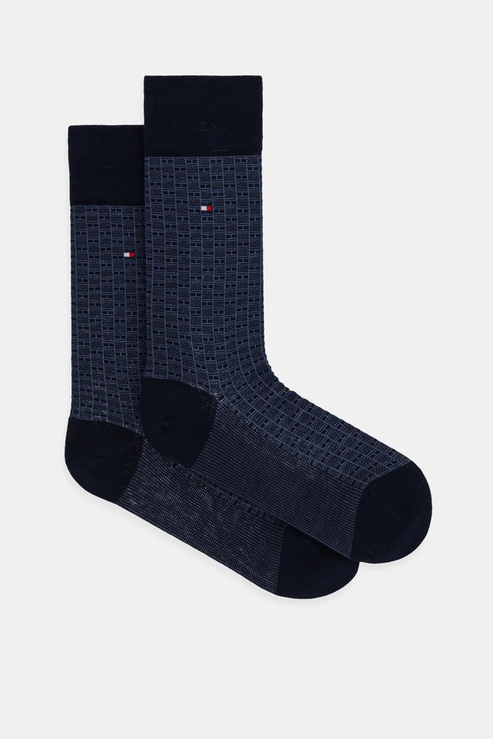 Ponožky Tommy Hilfiger dlouhé ponožky námořnická modř 701230606