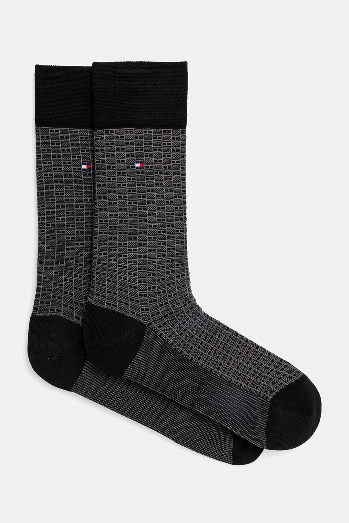 Κάλτσες Tommy Hilfiger ψηλές κάλτσες μαύρο 701230606