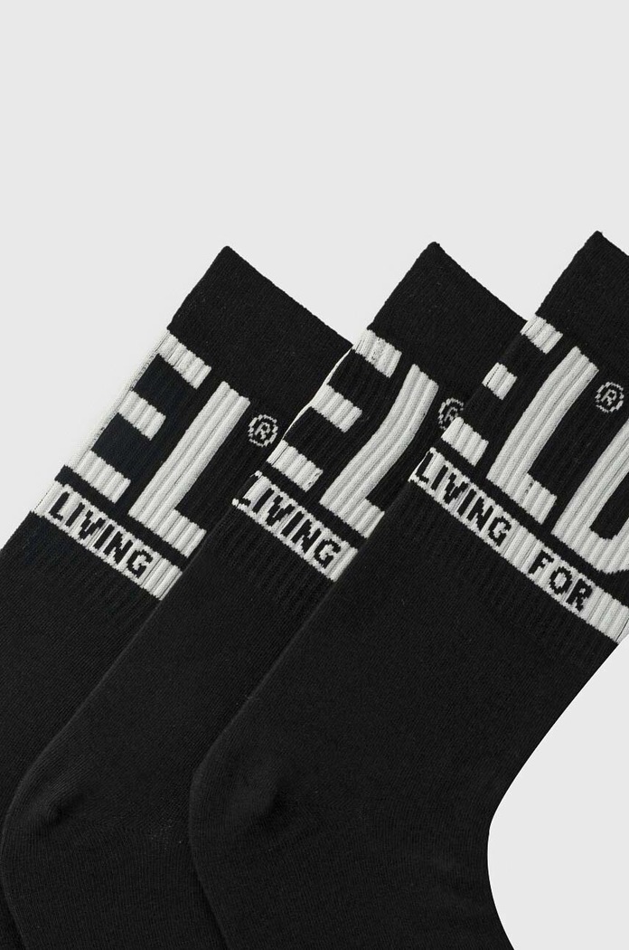 Ponožky Diesel SKM-RAY-THREEPACK 3-pack 00SAYJ.2QATV černá SS25