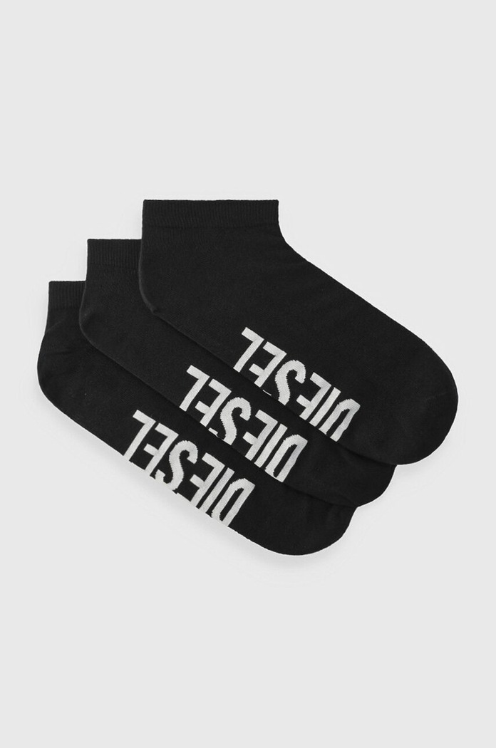 Diesel skarpetki SKM-GOST 3-pack skarpetki krótkie czarny 00SI8H.0IQAS