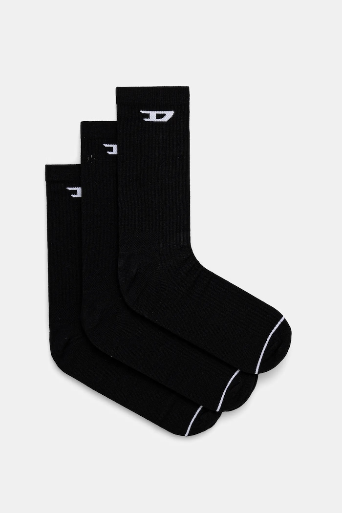 Diesel Sosete SKM-D-CREW-LIGHT-SOCKS 3-pack negru A15405.0LKBI