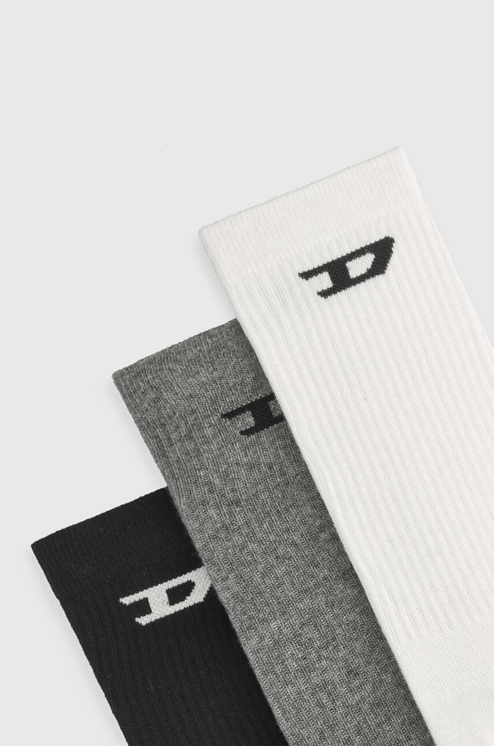 Κάλτσες Diesel SKM-D-CREW-LIGHT-SOCKS 3-pack A15405.0LKBI πολύχρωμο SS25