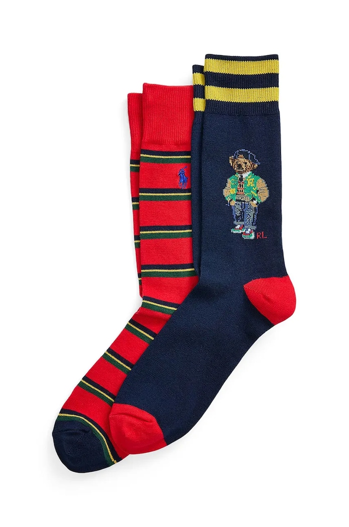 Ponožky Polo Ralph Lauren 2-pak dlhé ponožky tmavomodrá 449958830