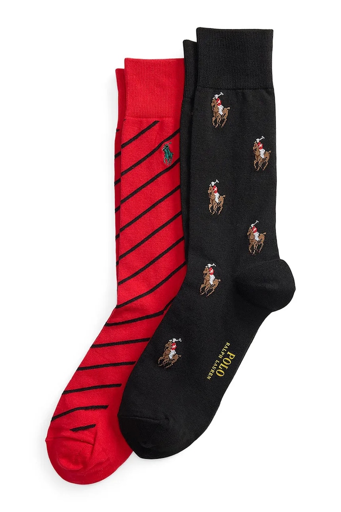 Polo Ralph Lauren Skarpety męskie z bawełną 2-pack czarny 449958854