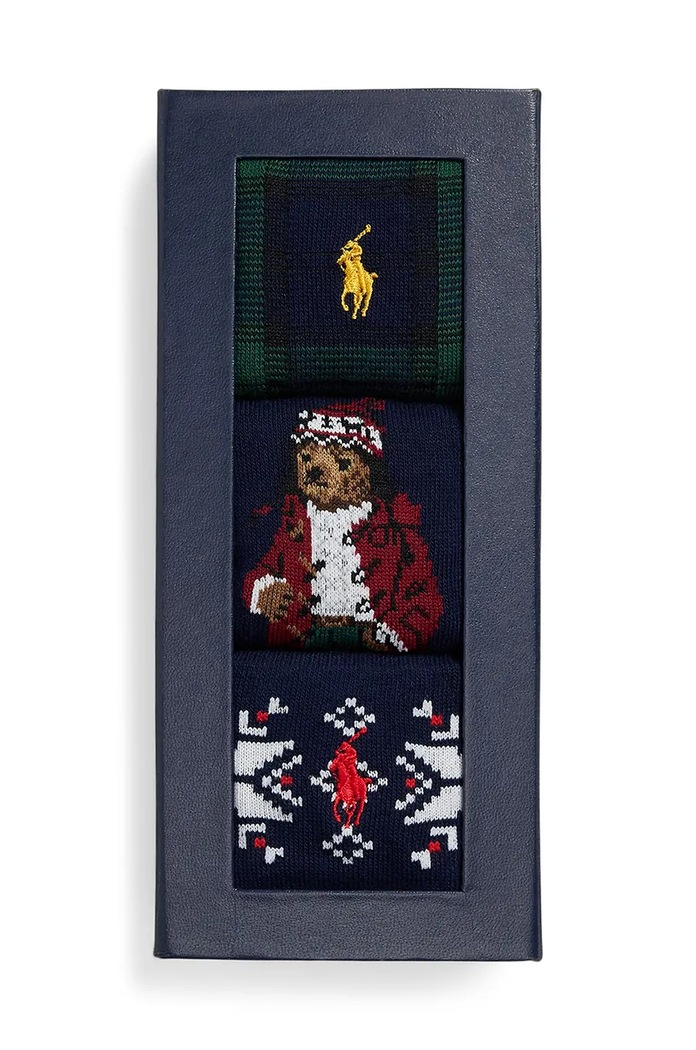 Polo Ralph Lauren skarpetki 3-pack 449958861 szary AW24