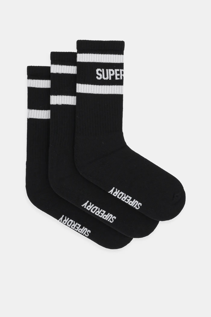 Ponožky Superdry 3-pak dlhé ponožky čierna M3110462A.CUJ