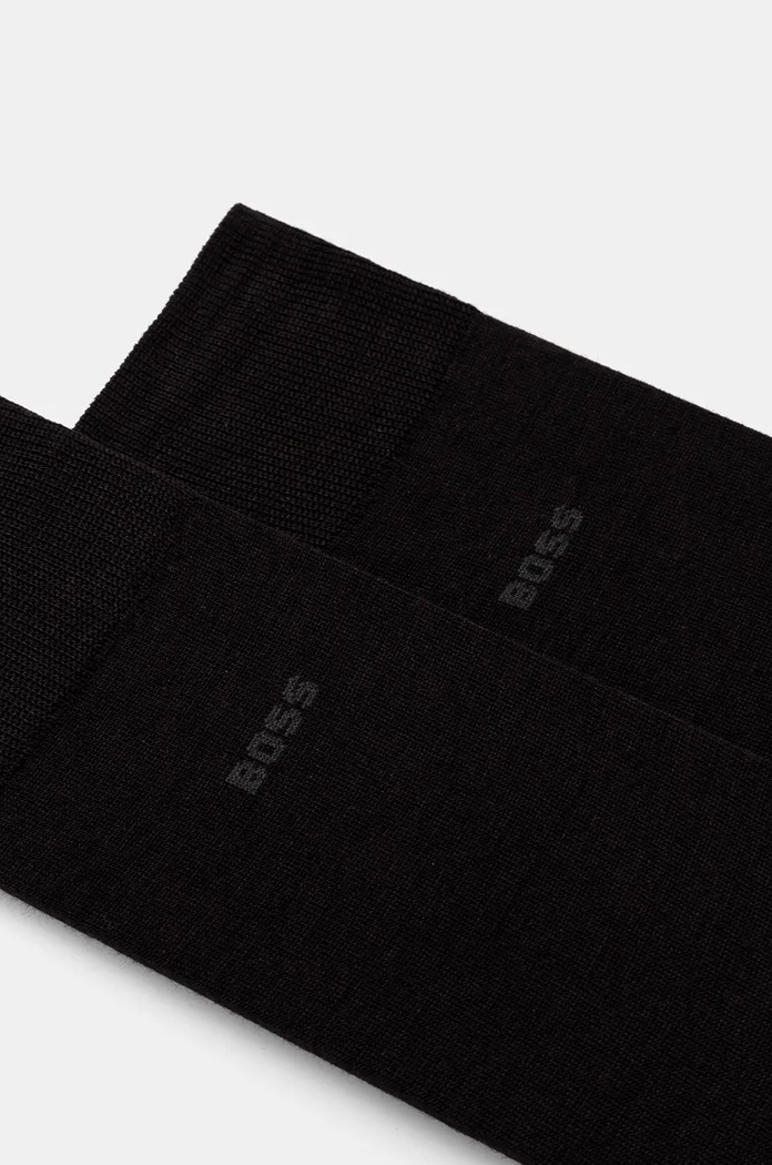 Μάλλινες κάλτσες BOSS 2-pack Bashinah 50509431 μαύρο AW24