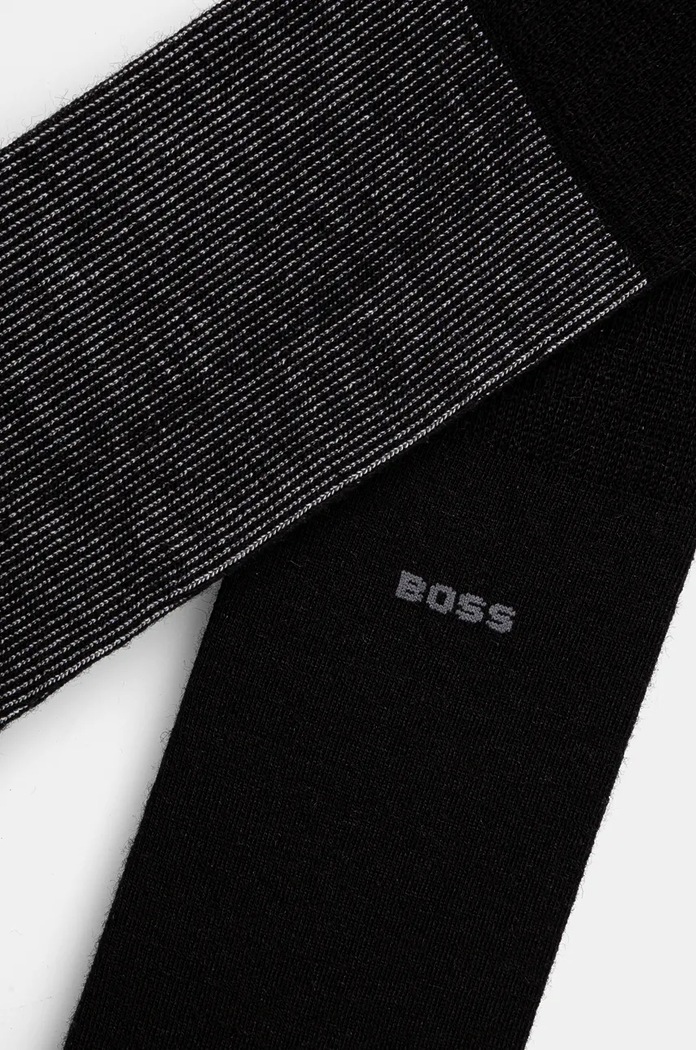 Μάλλινες κάλτσες BOSS 50524317 μαύρο NC24