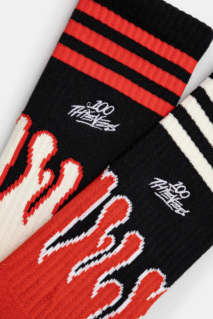 Чорапи adidas Originals 100 Thieves Socks JE0320 бял AW24