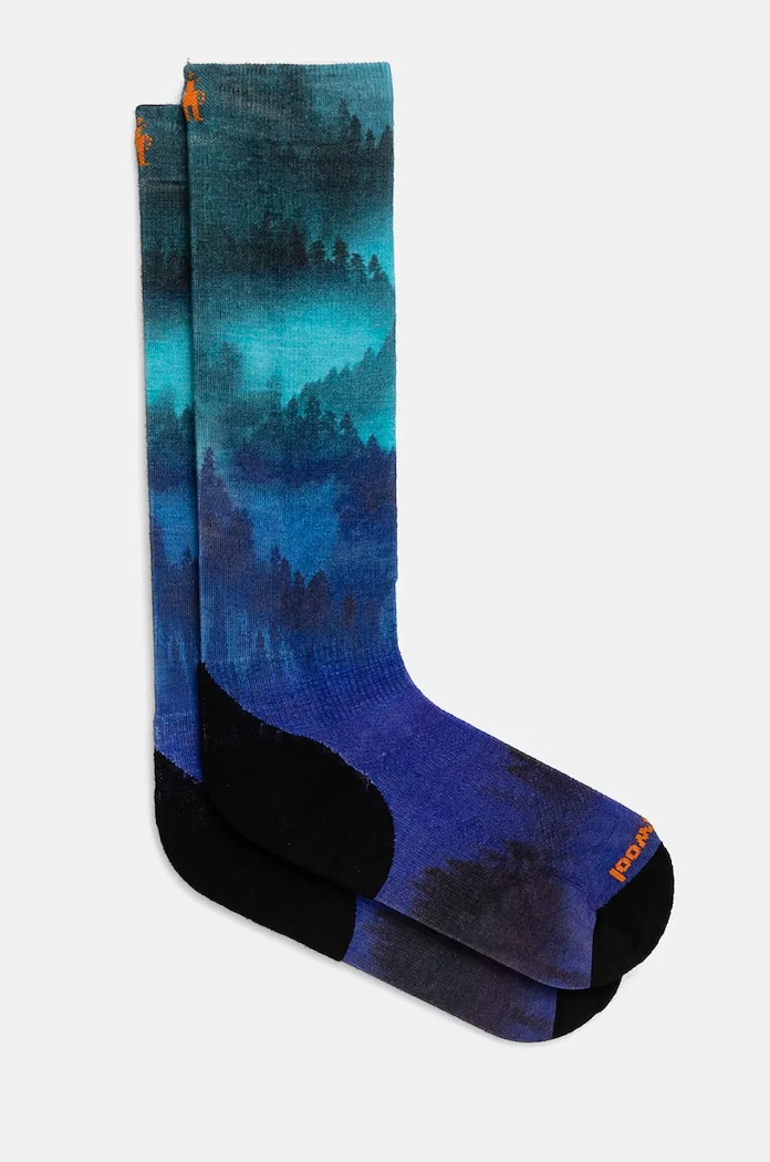 Smartwool ciorapi de schi Targeted Cushion Compression Print albastru SW002483