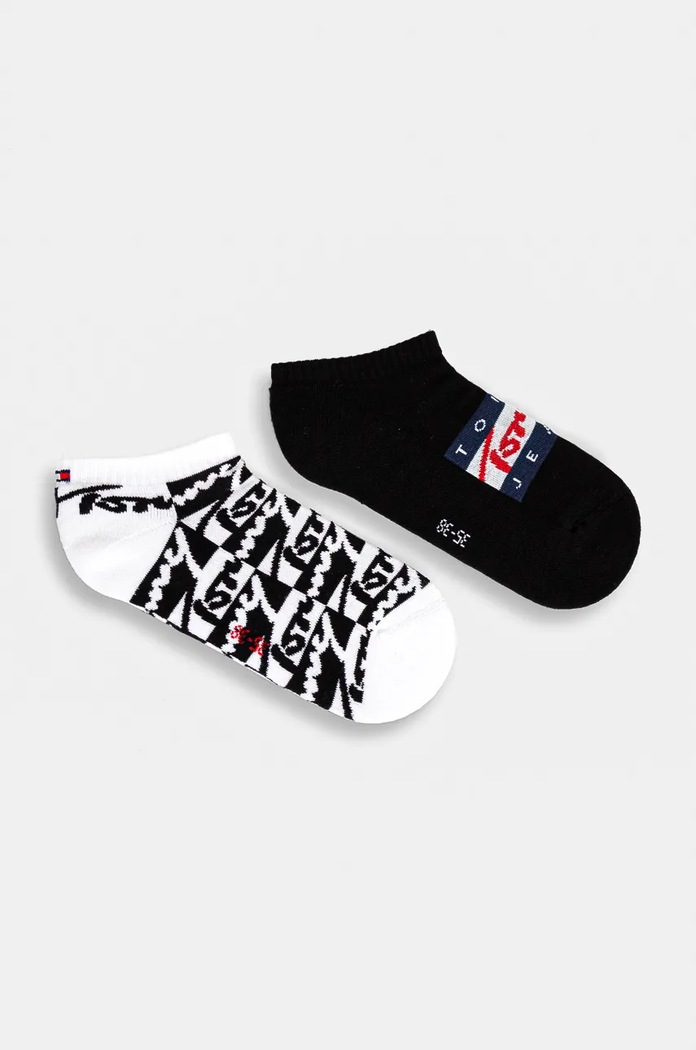 Ponožky Tommy Jeans 2-pack dlouhé ponožky černá 701229895